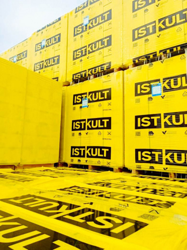 Газобетонные блоки Istkult D500 625х750х150 Jumbo перегородочные